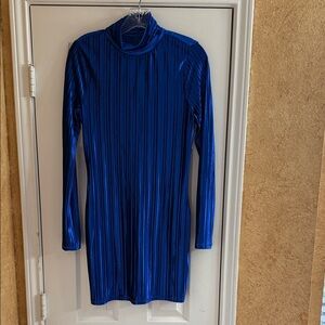 NBD Cobalt Blue Long Sleeve Dress